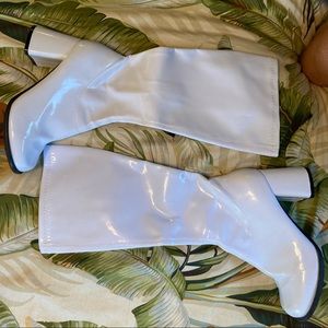 White ELIE GO GO BOOTS 7